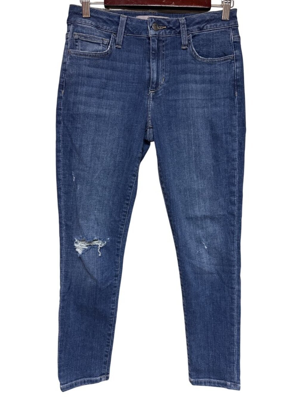 Joe's Jeans Curvy Skinny 26" Crop Size 27 Women's Jeans Distress Denim NEW